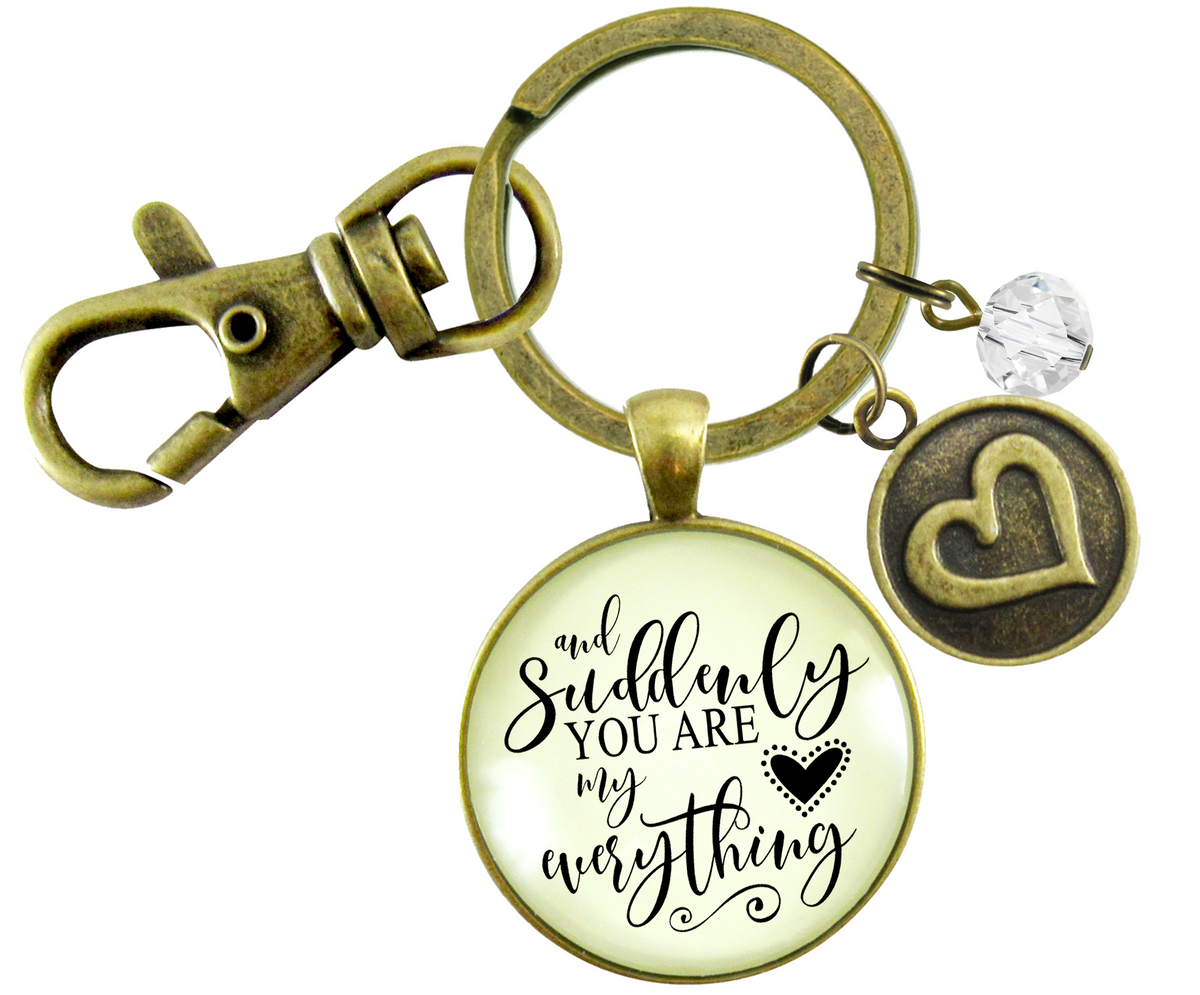 Girlfriend Wife Special Woman Keychain From Man Sentimental Gift - Gutsy Goodness Handmade Jewelry