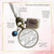 On Your Wedding Day MY Heart Is There Walking Beside You GRANDDAUGHTER | DESTINATION BRONZE - WHITE - BLUE BEAD