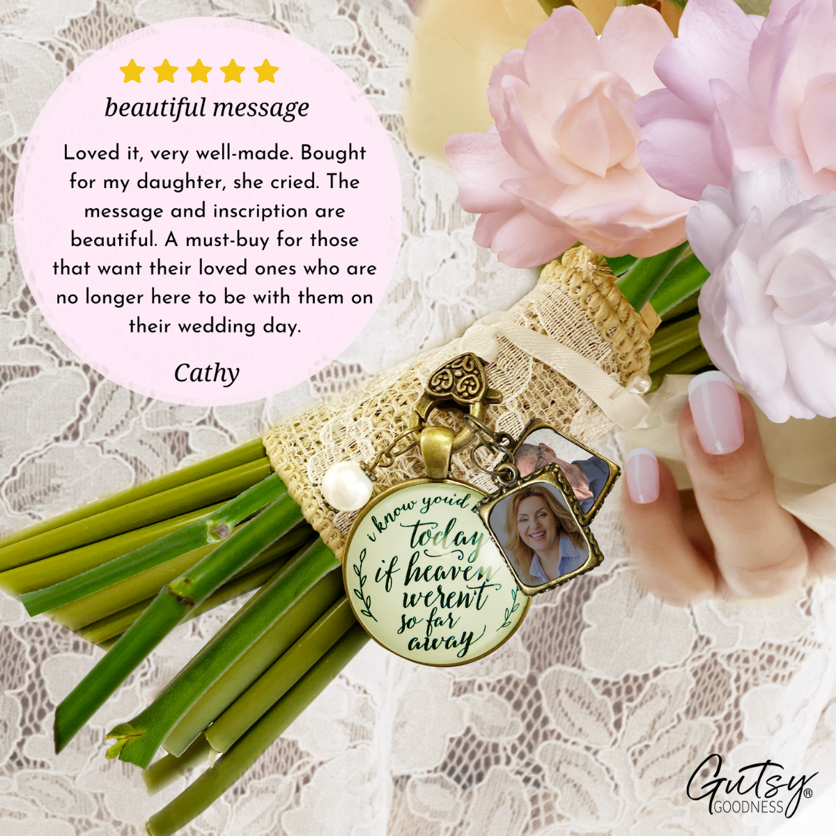 Add Photo Frame Charms | Bronze or Silver - Gutsy Goodness