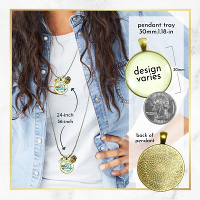 Mom Pumpkin In The Patch Necklace Cutest Is My Child Autumn Truck Halloween Handmade Jewelry Pendant  Necklace - Gutsy Goodness Handmade Jewelry