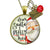Dear Santa Necklace Funny I Tried Holiday Christmas Pendant Handmade Jewelry Letter Holly Charms