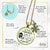 Christmas Village Let There Be Peace On Earth Necklace Handmade Winter Holidays Snowflake Charm Green Beads Jewelry  Necklace - Gutsy Goodness Handmade Jewelry