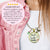 Mele Kalikimaka Christmas Hawaiian Necklace Holiday Merry Christmas Pink Green Festive Jewelry Gift