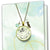 Deer Charm Necklace Oh Deer What a Year Message Jewelry Handmade Glass Pendant Holiday New Year's Gift