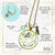 Deer Charm Necklace Oh Deer What a Year Message Jewelry Handmade Glass Pendant Holiday New Year's Gift