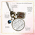 On Your Wedding Day OUR Heart Is There Walking Beside You GRANDDAUGHTER | DESTINATION BRONZE - WHITE - BLUE BEAD