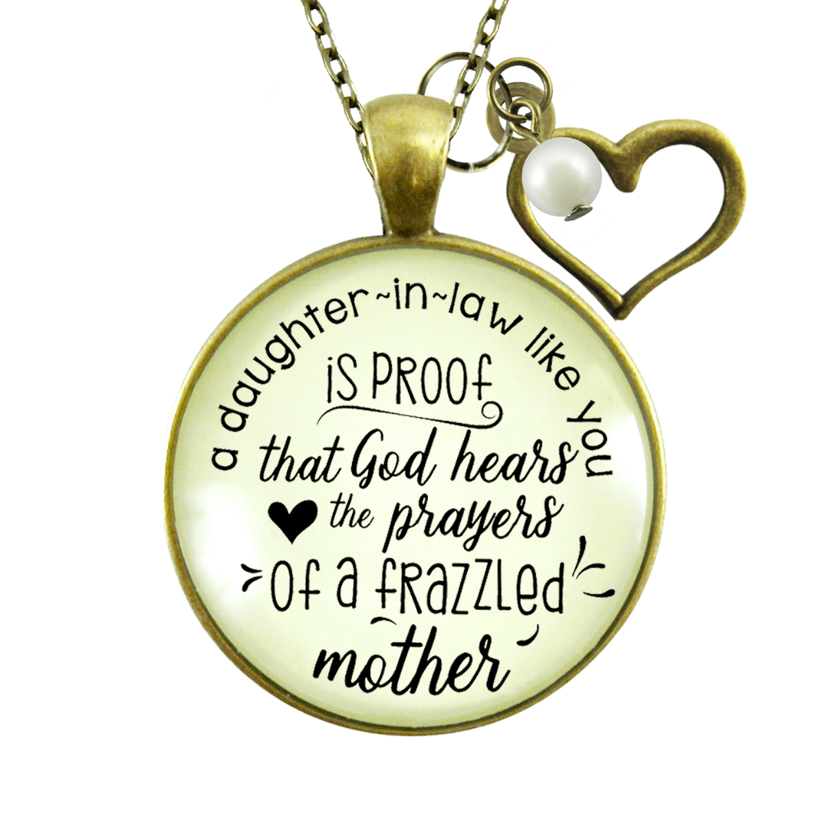 Gutsy Goodness Daughter in Law Gift Necklace Proof God Hears Prayers Wedding Jewelry Gift - Gutsy Goodness;Daughter In Law Gift Necklace Proof God Hears Prayers Wedding Jewelry Gift - Gutsy Goodness Handmade Jewelry Gifts