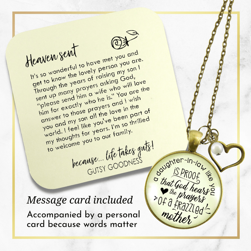Gutsy Goodness Daughter in Law Gift Necklace Proof God Hears Prayers Wedding Jewelry Gift - Gutsy Goodness;Daughter In Law Gift Necklace Proof God Hears Prayers Wedding Jewelry Gift - Gutsy Goodness Handmade Jewelry Gifts