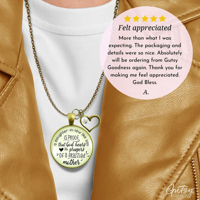Gutsy Goodness Daughter in Law Gift Necklace Proof God Hears Prayers Wedding Jewelry Gift - Gutsy Goodness;Daughter In Law Gift Necklace Proof God Hears Prayers Wedding Jewelry Gift - Gutsy Goodness Handmade Jewelry Gifts