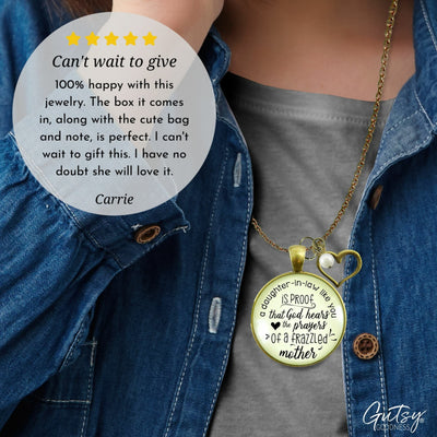 Gutsy Goodness Daughter in Law Gift Necklace Proof God Hears Prayers Wedding Jewelry Gift - Gutsy Goodness;Daughter In Law Gift Necklace Proof God Hears Prayers Wedding Jewelry Gift - Gutsy Goodness Handmade Jewelry Gifts