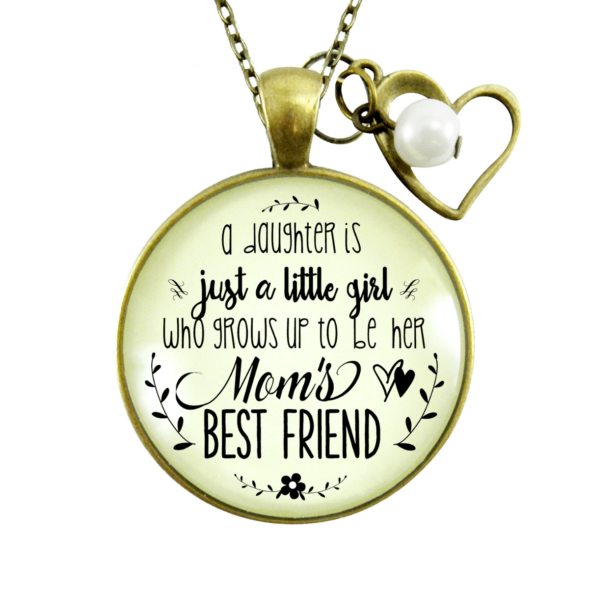 Gutsy Goodness Mother Daughter Necklace Friendship Saying Womens Handmade Keepsake Jewelry - Gutsy Goodness;Mother Daughter Necklace Friendship Saying Womens Handmade Keepsake Jewelry - Gutsy Goodness Handmade Jewelry Gifts