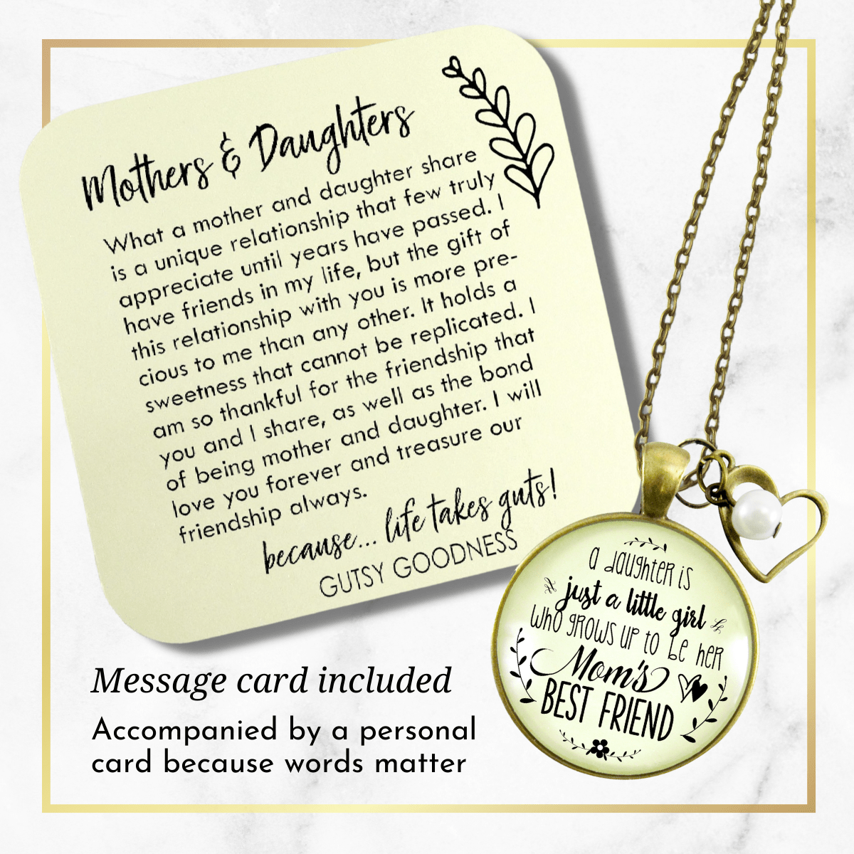 Mother & Daughter Keepsake Heart Personalized Gift