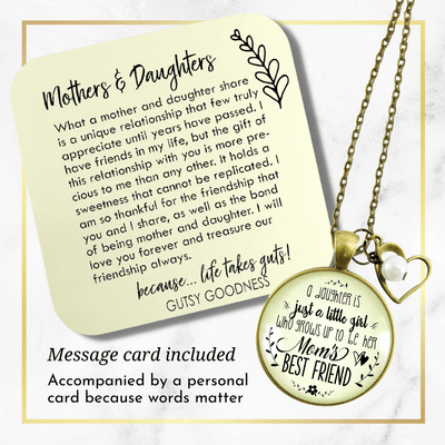 Gutsy Goodness Mother Daughter Necklace Friendship Saying Womens Handmade Keepsake Jewelry - Gutsy Goodness;Mother Daughter Necklace Friendship Saying Womens Handmade Keepsake Jewelry - Gutsy Goodness Handmade Jewelry Gifts