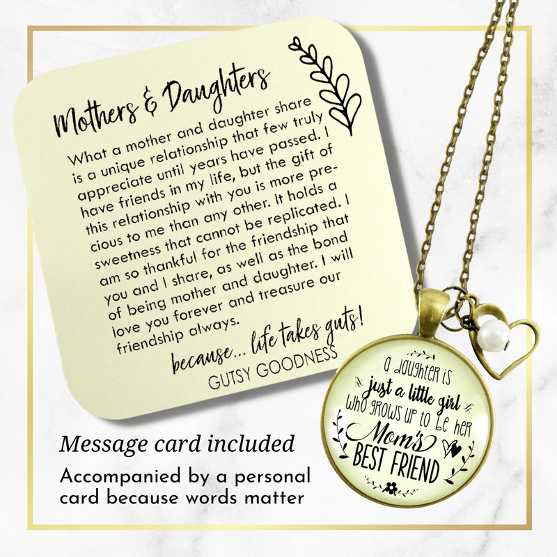 Gutsy Goodness Mother Daughter Necklace Friendship Saying Womens Handmade Keepsake Jewelry - Gutsy Goodness;Mother Daughter Necklace Friendship Saying Womens Handmade Keepsake Jewelry - Gutsy Goodness Handmade Jewelry Gifts