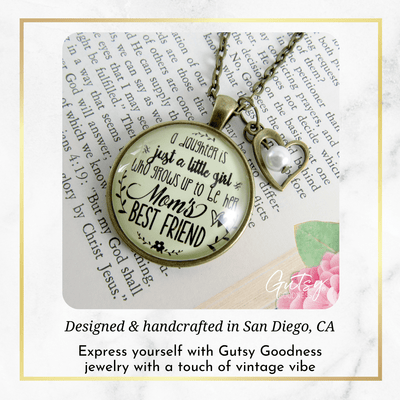 Gutsy Goodness Mother Daughter Necklace Friendship Saying Womens Handmade Keepsake Jewelry - Gutsy Goodness;Mother Daughter Necklace Friendship Saying Womens Handmade Keepsake Jewelry - Gutsy Goodness Handmade Jewelry Gifts