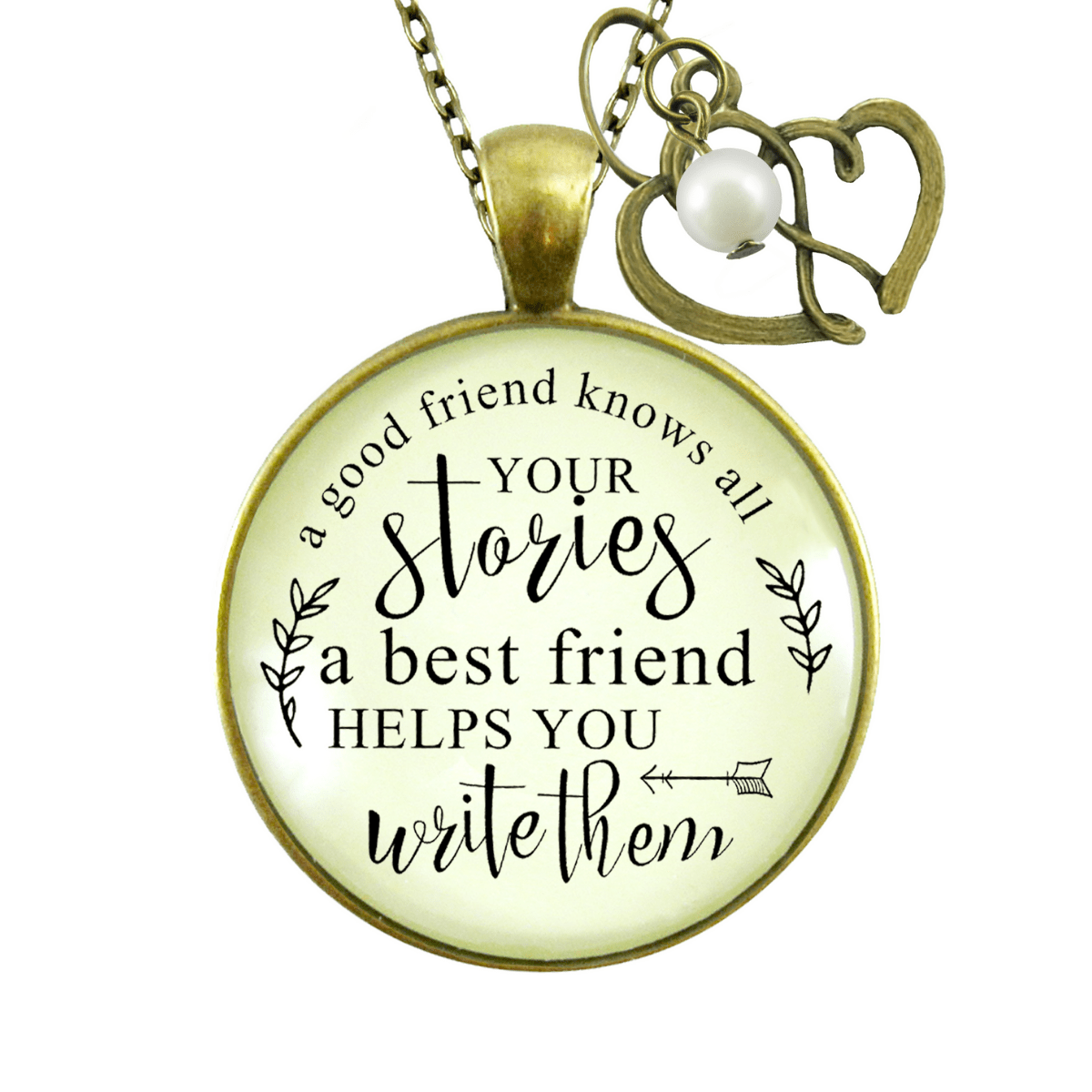 Gutsy Goodness Friendship Necklace She Knows Your Stories Inspiring Jewelry - Gutsy Goodness;Friendship Necklace She Knows Your Stories Inspiring Jewelry - Gutsy Goodness Handmade Jewelry Gifts