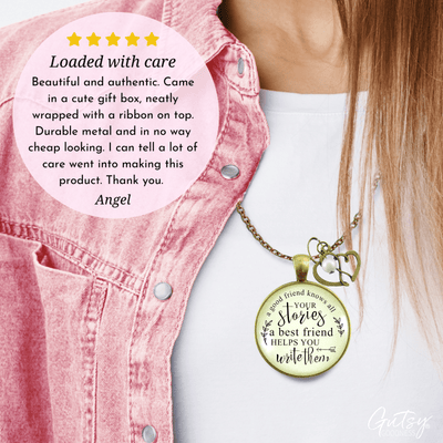 Gutsy Goodness Friendship Necklace She Knows Your Stories Inspiring Jewelry - Gutsy Goodness;Friendship Necklace She Knows Your Stories Inspiring Jewelry - Gutsy Goodness Handmade Jewelry Gifts
