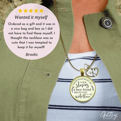 Gutsy Goodness Friendship Necklace She Knows Your Stories Inspiring Jewelry - Gutsy Goodness;Friendship Necklace She Knows Your Stories Inspiring Jewelry - Gutsy Goodness Handmade Jewelry Gifts