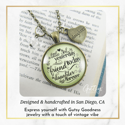 Gutsy Goodness To My Daughter From Dad Necklace Little Yesterday My Friend Jewelry Gift - Gutsy Goodness;To My Daughter From Dad Necklace Little Yesterday My Friend Jewelry Gift - Gutsy Goodness Handmade Jewelry Gifts