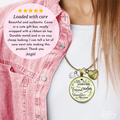 Gutsy Goodness To My Daughter From Dad Necklace Little Yesterday My Friend Jewelry Gift - Gutsy Goodness;To My Daughter From Dad Necklace Little Yesterday My Friend Jewelry Gift - Gutsy Goodness Handmade Jewelry Gifts