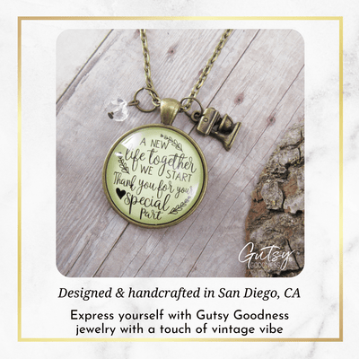 Gutsy Goodness Wedding Cake Maker Gift Necklace New Life Jewelry Thanks Baker Charm - Gutsy Goodness Handmade Jewelry;Wedding Cake Maker Gift Necklace New Life Jewelry Thanks Baker Charm - Gutsy Goodness Handmade Jewelry Gifts