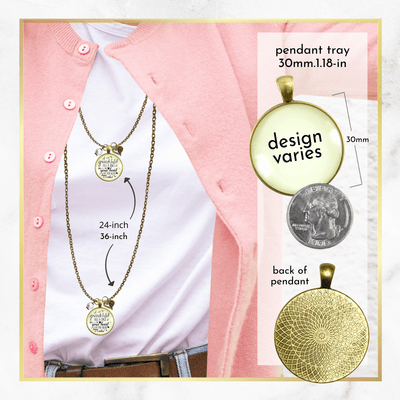 Gutsy Goodness Grandma Necklace Grandchild Fills Space Handmade Pendant Gift From Grandchildren - Gutsy Goodness;Grandma Necklace Grandchild Fills Space Handmade Pendant Gift From Grandchildren - Gutsy Goodness Handmade Jewelry Gifts