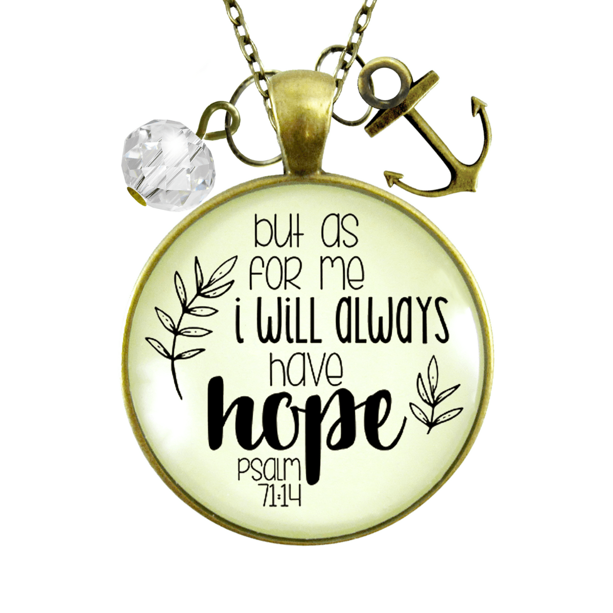 Gutsy Goodness Anchor Faith Necklace Always Have Hope Bible Quote Christian Jewelry - Gutsy Goodness Handmade Jewelry;Anchor Faith Necklace Always Have Hope Bible Quote Christian Jewelry - Gutsy Goodness Handmade Jewelry Gifts