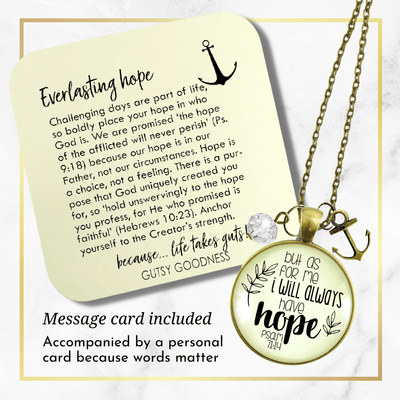 Gutsy Goodness Anchor Faith Necklace Always Have Hope Bible Quote Christian Jewelry - Gutsy Goodness Handmade Jewelry;Anchor Faith Necklace Always Have Hope Bible Quote Christian Jewelry - Gutsy Goodness Handmade Jewelry Gifts
