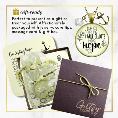 Gutsy Goodness Anchor Faith Necklace Always Have Hope Bible Quote Christian Jewelry - Gutsy Goodness Handmade Jewelry;Anchor Faith Necklace Always Have Hope Bible Quote Christian Jewelry - Gutsy Goodness Handmade Jewelry Gifts