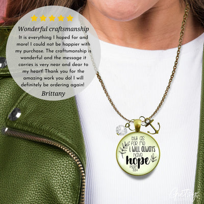 Gutsy Goodness Anchor Faith Necklace Always Have Hope Bible Quote Christian Jewelry - Gutsy Goodness Handmade Jewelry;Anchor Faith Necklace Always Have Hope Bible Quote Christian Jewelry - Gutsy Goodness Handmade Jewelry Gifts