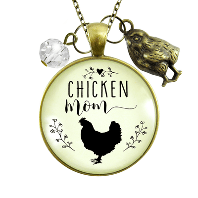 Gutsy Goodness Chicken Mom Necklace Farm Life Words Baby Chick Charm Gift Jewelry - Gutsy Goodness Handmade Jewelry;Chicken Mom Necklace Farm Life Words Baby Chick Charm Gift Jewelry - Gutsy Goodness Handmade Jewelry Gifts