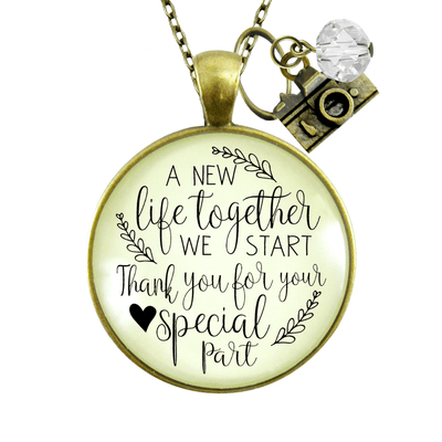 Gutsy Goodness Wedding Photographer Gift Necklace A New Life Camera Charm Thank You - Gutsy Goodness Handmade Jewelry;Wedding Photographer Gift Necklace A New Life Camera Charm Thank You - Gutsy Goodness Handmade Jewelry Gifts