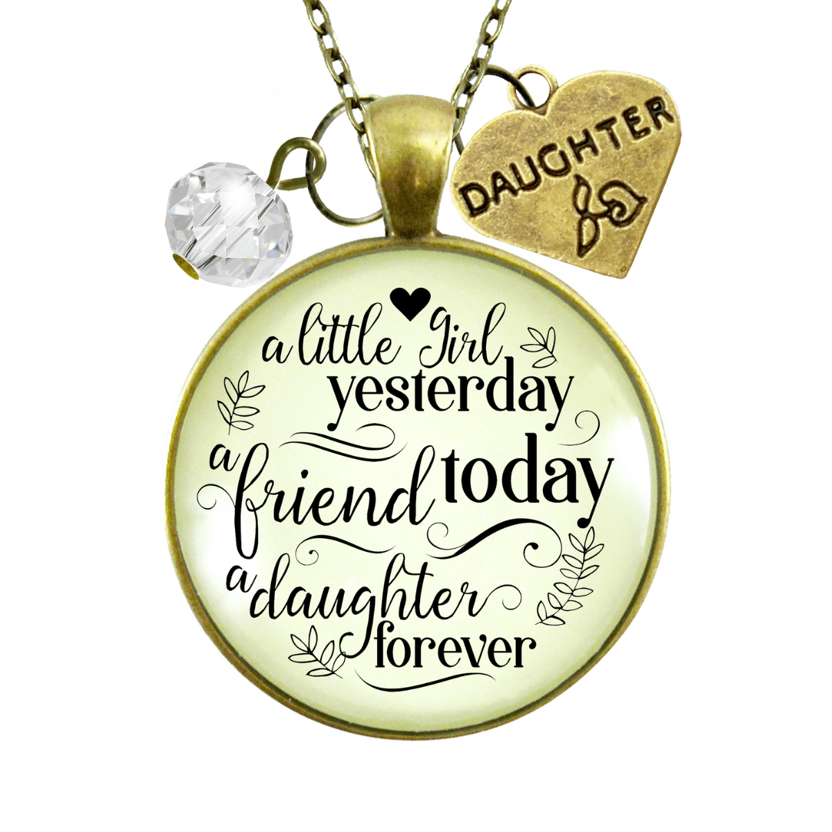 Gutsy Goodness Little Yesterday to Daughter Necklace Inpirational Gift from Mom - Gutsy Goodness Handmade Jewelry;Little Yesterday To Daughter Necklace Inpirational Gift From Mom - Gutsy Goodness Handmade Jewelry Gifts