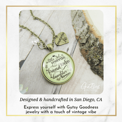 Gutsy Goodness Little Yesterday to Daughter Necklace Inpirational Gift from Mom - Gutsy Goodness Handmade Jewelry;Little Yesterday To Daughter Necklace Inpirational Gift From Mom - Gutsy Goodness Handmade Jewelry Gifts