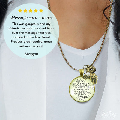 Gutsy Goodness Rainbow Baby Jewelry After Storm Comes Hope Mom Necklace Gift - Gutsy Goodness Handmade Jewelry;Rainbow Baby Jewelry After Storm Comes Hope Mom Necklace Gift - Gutsy Goodness Handmade Jewelry Gifts