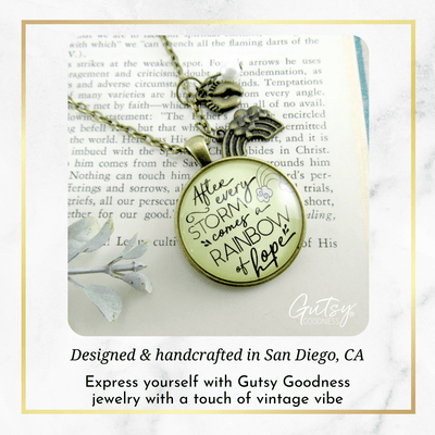 Gutsy Goodness Rainbow Baby Jewelry After Storm Comes Hope Mom Necklace Gift - Gutsy Goodness Handmade Jewelry;Rainbow Baby Jewelry After Storm Comes Hope Mom Necklace Gift - Gutsy Goodness Handmade Jewelry Gifts
