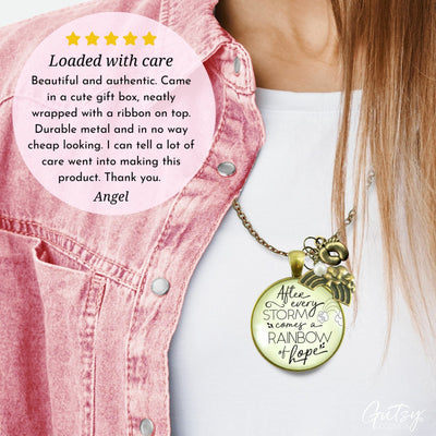 Gutsy Goodness Rainbow Baby Jewelry After Storm Comes Hope Mom Necklace Gift - Gutsy Goodness Handmade Jewelry;Rainbow Baby Jewelry After Storm Comes Hope Mom Necklace Gift - Gutsy Goodness Handmade Jewelry Gifts