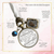 On Your Wedding Day MY Heart Is There Walking Beside You GRANDDAUGHTER - BRONZE - WHITE - BLUE BEAD