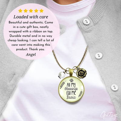 Gutsy Goodness Busia Necklace All My Blessings Polish Grandma Gift Jewelry - Gutsy Goodness Handmade Jewelry;Busia Necklace All My Blessings Polish Grandma Gift Jewelry - Gutsy Goodness Handmade Jewelry Gifts