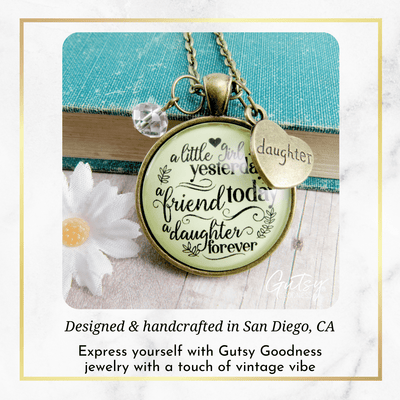 Gutsy Goodness To Our Daughter Necklace Little Yesterday Gift from Parent Mom Dad - Gutsy Goodness Handmade Jewelry;To Our Daughter Necklace Little Yesterday Gift From Parent Mom Dad - Gutsy Goodness Handmade Jewelry Gifts