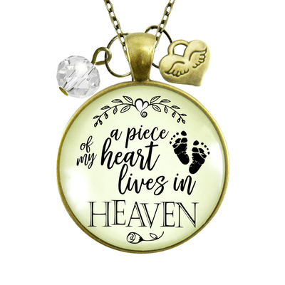 Gutsy Goodness Miscarriage Baby Loss Necklace Piece of Heart Heaven Memory Angel Wing Jewelry - Gutsy Goodness Handmade Jewelry;Miscarriage Baby Loss Necklace Piece Of Heart Heaven Memory Angel Wing Jewelry - Gutsy Goodness Handmade Jewelry Gifts