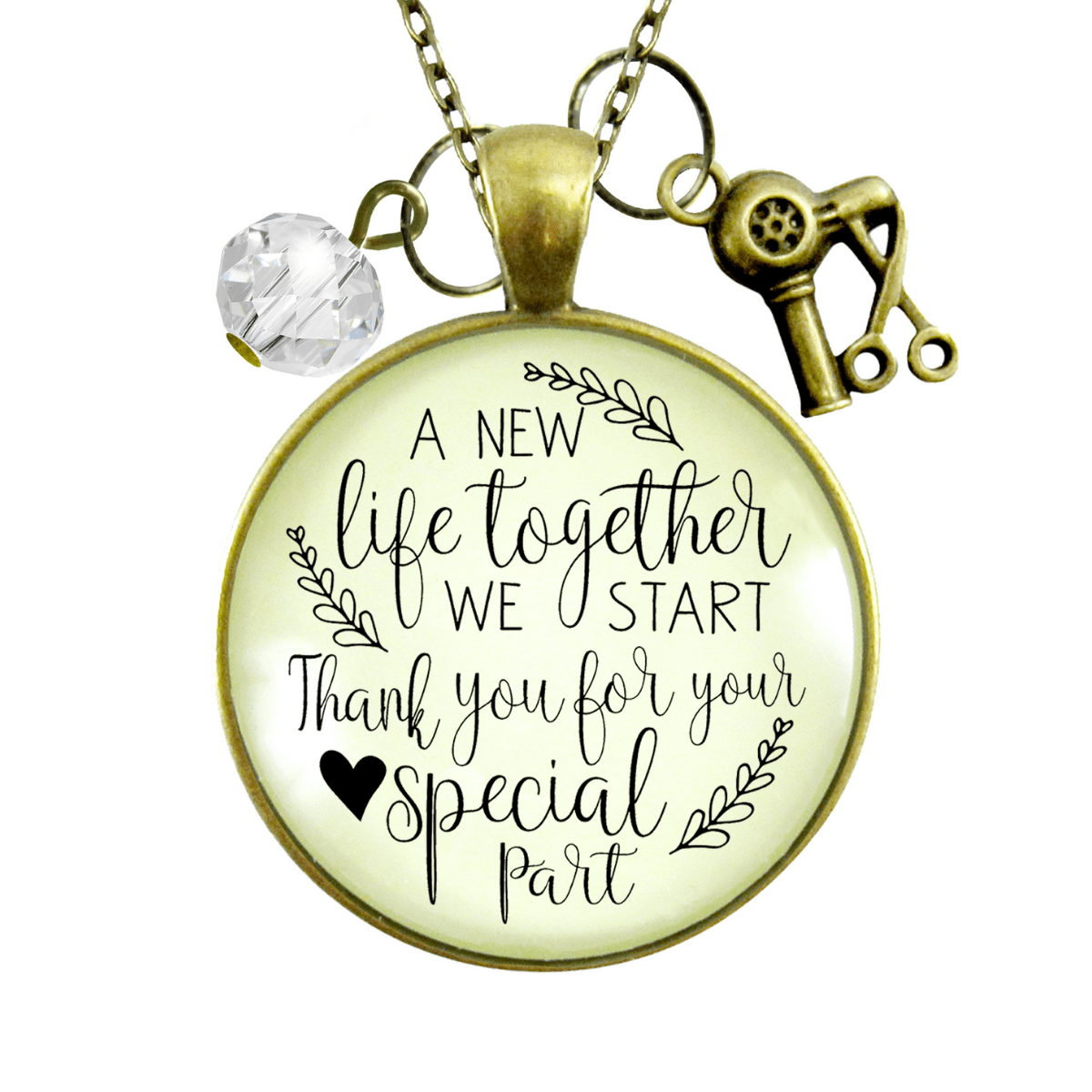 Gutsy Goodness Hairdresser Gift Necklace New Life Stylist Charm - Gutsy Goodness Handmade Jewelry;Hairdresser Gift Necklace New Life Stylist Charm - Gutsy Goodness Handmade Jewelry Gifts