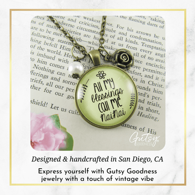 Gutsy Goodness NaiNai Necklace All My Blessings Chinese Grandma Gift - Gutsy Goodness Handmade Jewelry;Nainai Necklace All My Blessings Chinese Grandma Gift - Gutsy Goodness Handmade Jewelry Gifts