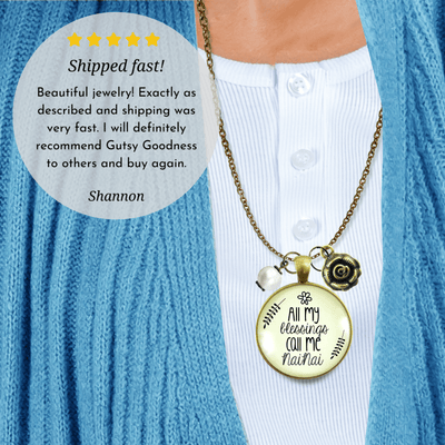 Gutsy Goodness NaiNai Necklace All My Blessings Chinese Grandma Gift - Gutsy Goodness Handmade Jewelry;Nainai Necklace All My Blessings Chinese Grandma Gift - Gutsy Goodness Handmade Jewelry Gifts