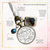 On Your Wedding Day OUR Heart Is There Walking Beside You DAUGHTER - BRONZE - WHITE - BLUE BEAD