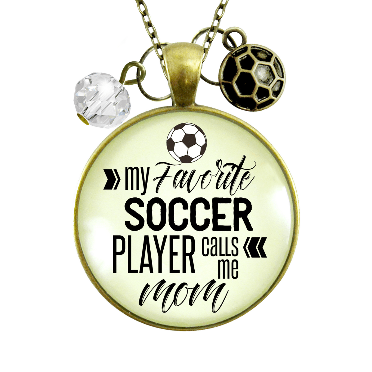 Gutsy Goodness Soccer Mom Necklace Favorite Player Calls Me Mom Kids Sports Jewelry - Gutsy Goodness Handmade Jewelry;Soccer Mom Necklace Favorite Player Calls Me Mom Kids Sports Jewelry - Gutsy Goodness Handmade Jewelry Gifts