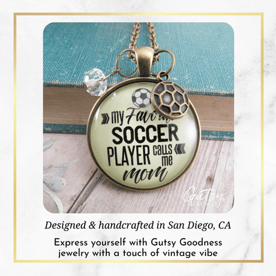 Gutsy Goodness Soccer Mom Necklace Favorite Player Calls Me Mom Kids Sports Jewelry - Gutsy Goodness Handmade Jewelry;Soccer Mom Necklace Favorite Player Calls Me Mom Kids Sports Jewelry - Gutsy Goodness Handmade Jewelry Gifts