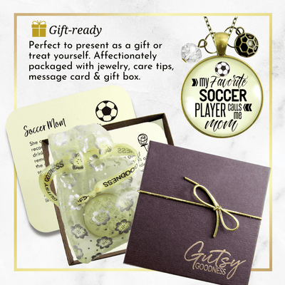 Gutsy Goodness Soccer Mom Necklace Favorite Player Calls Me Mom Kids Sports Jewelry - Gutsy Goodness Handmade Jewelry;Soccer Mom Necklace Favorite Player Calls Me Mom Kids Sports Jewelry - Gutsy Goodness Handmade Jewelry Gifts