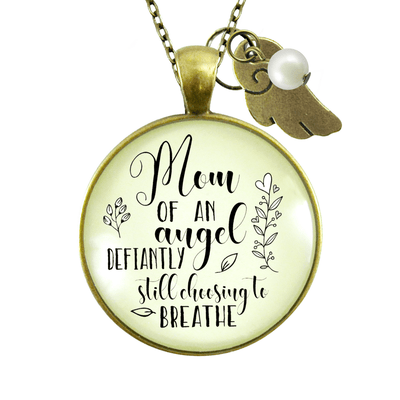 Baby Memorial Necklace Mom Of Angel To Breathe Miscarry Loss Sympathy Jewelry Gift - Gutsy Goodness Handmade Jewelry;Baby Memorial Necklace Mom Of Angel To Breathe Miscarry Loss Sympathy Jewelry Gift - Gutsy Goodness Handmade Jewelry Gifts