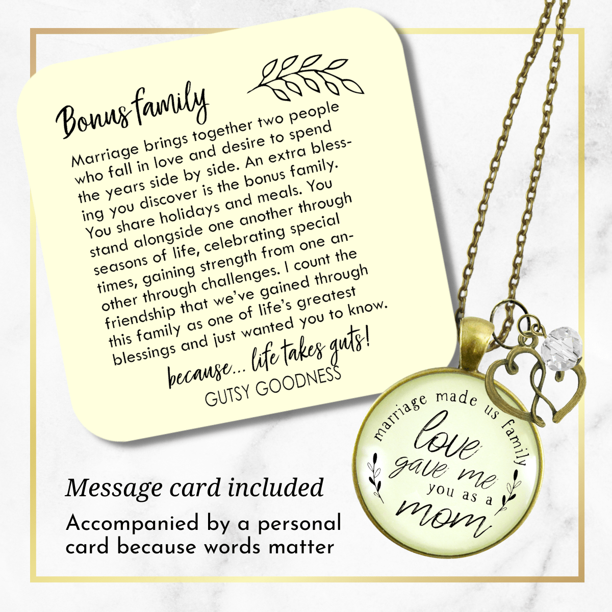 Gutsy Goodness Mother in Law Necklace Blended Family Step Mom Gift Wedding Jewelry - Gutsy Goodness Handmade Jewelry;Mother In Law Necklace Blended Family Step Mom Gift Wedding Jewelry - Gutsy Goodness Handmade Jewelry Gifts